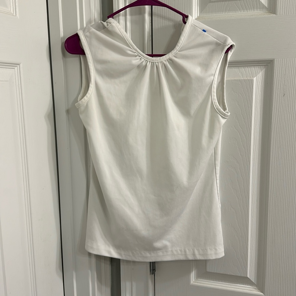 white tank top